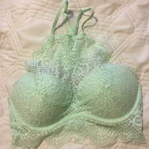PINK halter lace bra